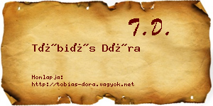 Tóbiás Dóra névjegykártya