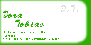 dora tobias business card